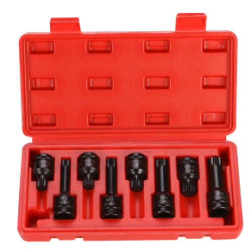 8pcs 1/2'' Pneumatic sockets -Torx type  